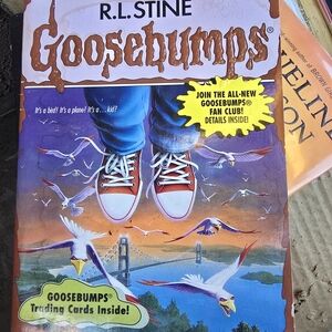 Goosebumps Book with Red Sneakers Cover